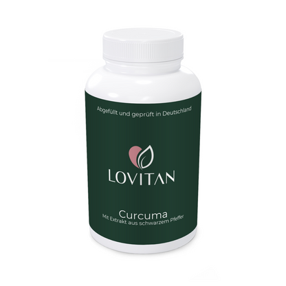 Curcuma Extrakt + Extrakt aus schwarzem Pfeffer - vegan - hochdosiert