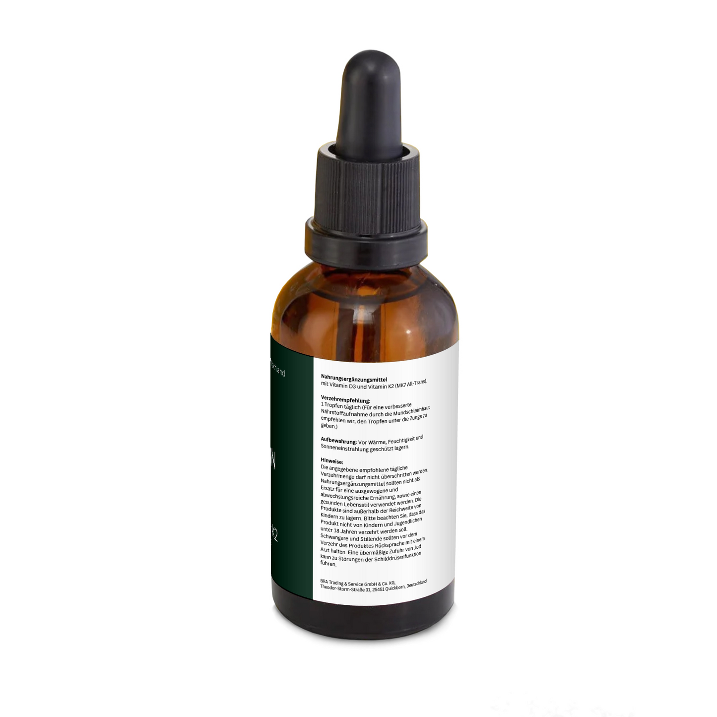 Vitamin D3 + K2 mit 1000 I.E / Tropfen. – vegetarisch