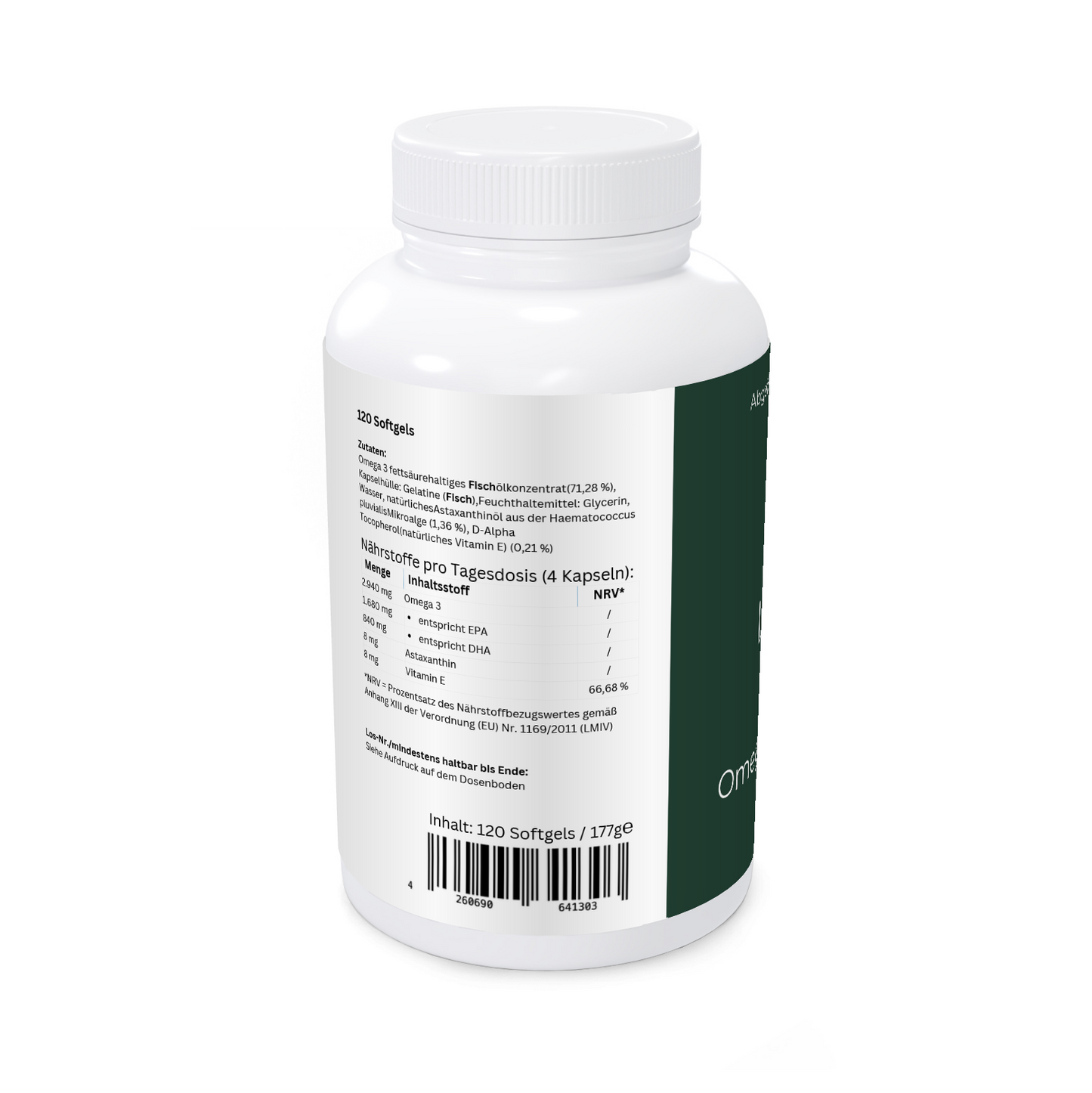 Omega 3 mit natürlichem Astaxanthin und Vitamin E